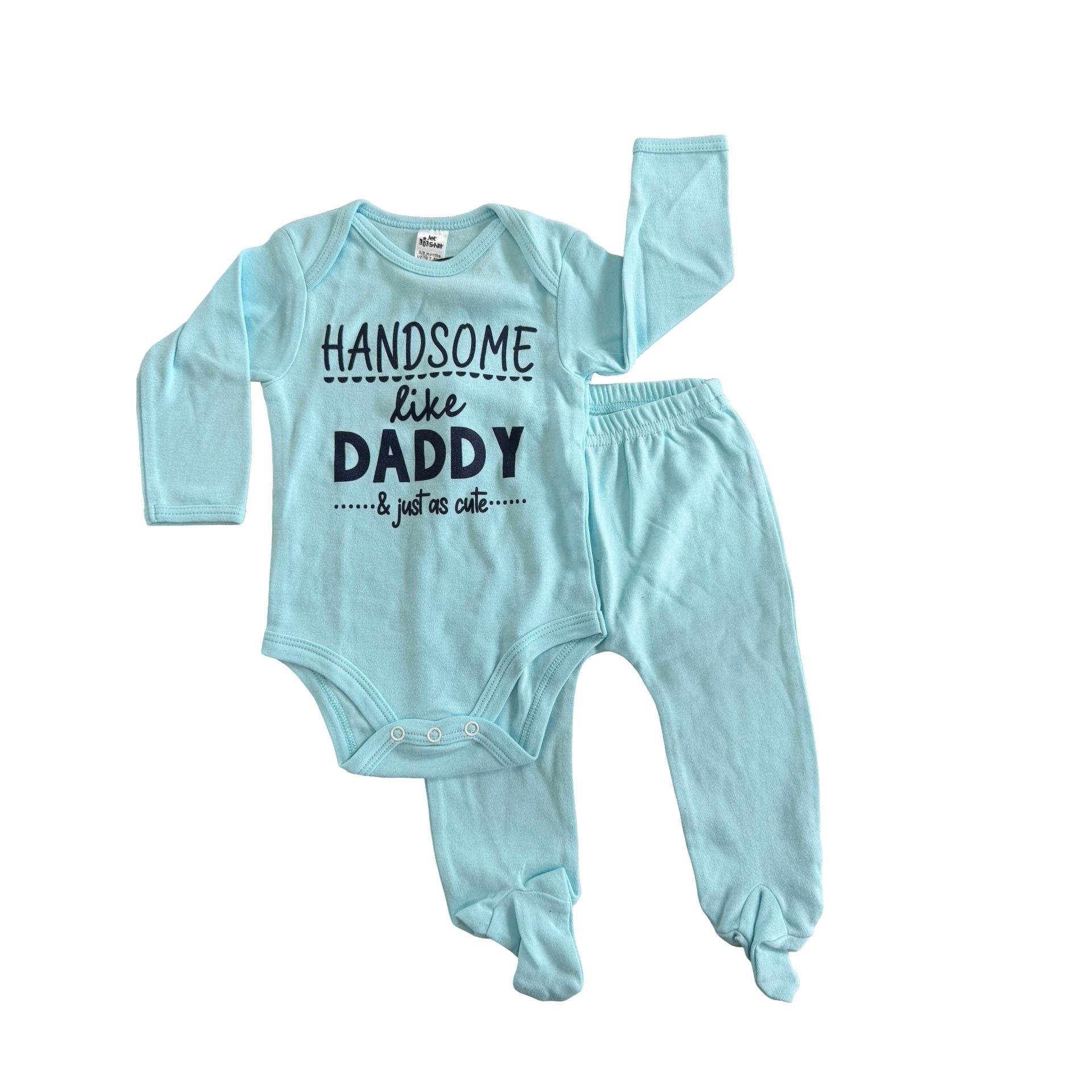 NEW Blue handsome like dag bodysuit & leggings - Jet