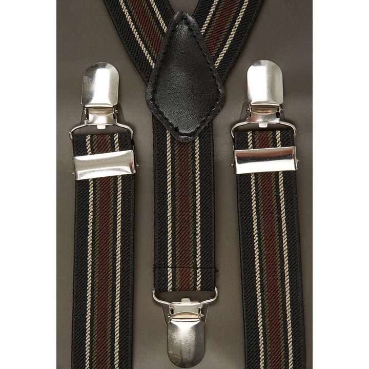 *NEW* 5-7Y Striped Suspenders - Sticky Fudge