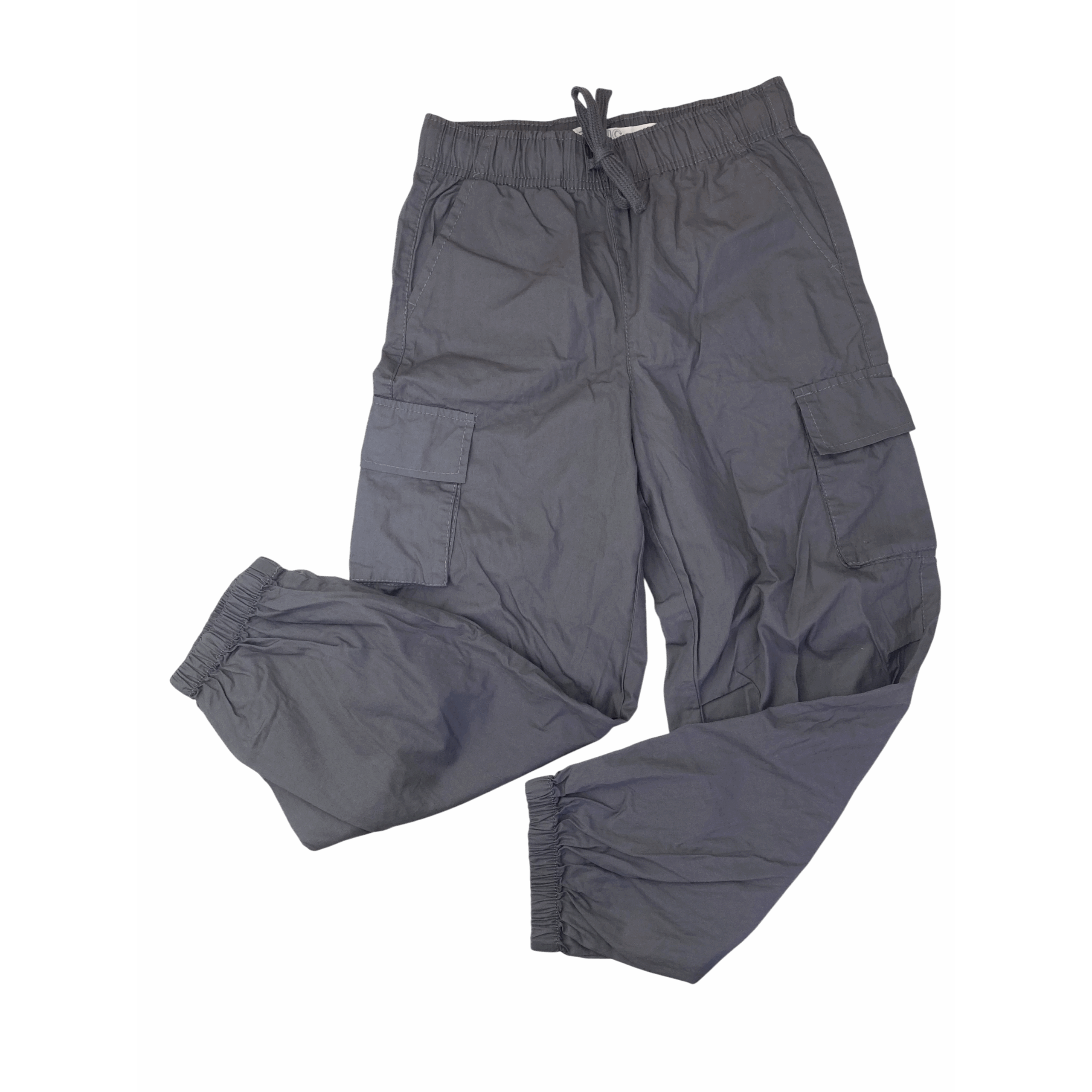 9-10Y Grey Lightweight Cargo Pants - Real