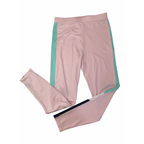 15Y Pink & Black-Green Stripe Cotton Leggings - (& US)