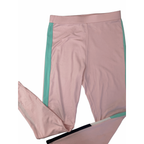15Y Pink & Black-Green Stripe Cotton Leggings - (& US)