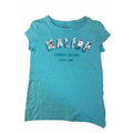 12Y Aqua & Silver Sequinned Graphic T Shirt - (& US)