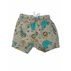 3-6M Beige Sport Animal Shorts - Clicks