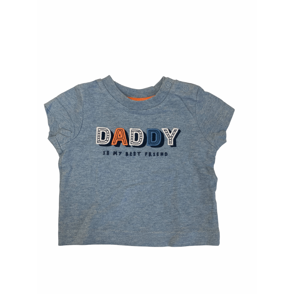 NB Blue "Daddy Is My Best Friend" T Shirt - Nutmeg