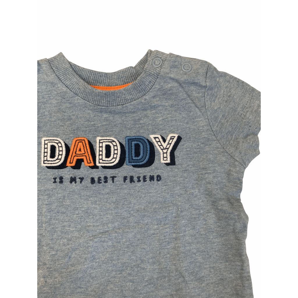 NB Blue "Daddy Is My Best Friend" T Shirt - Nutmeg