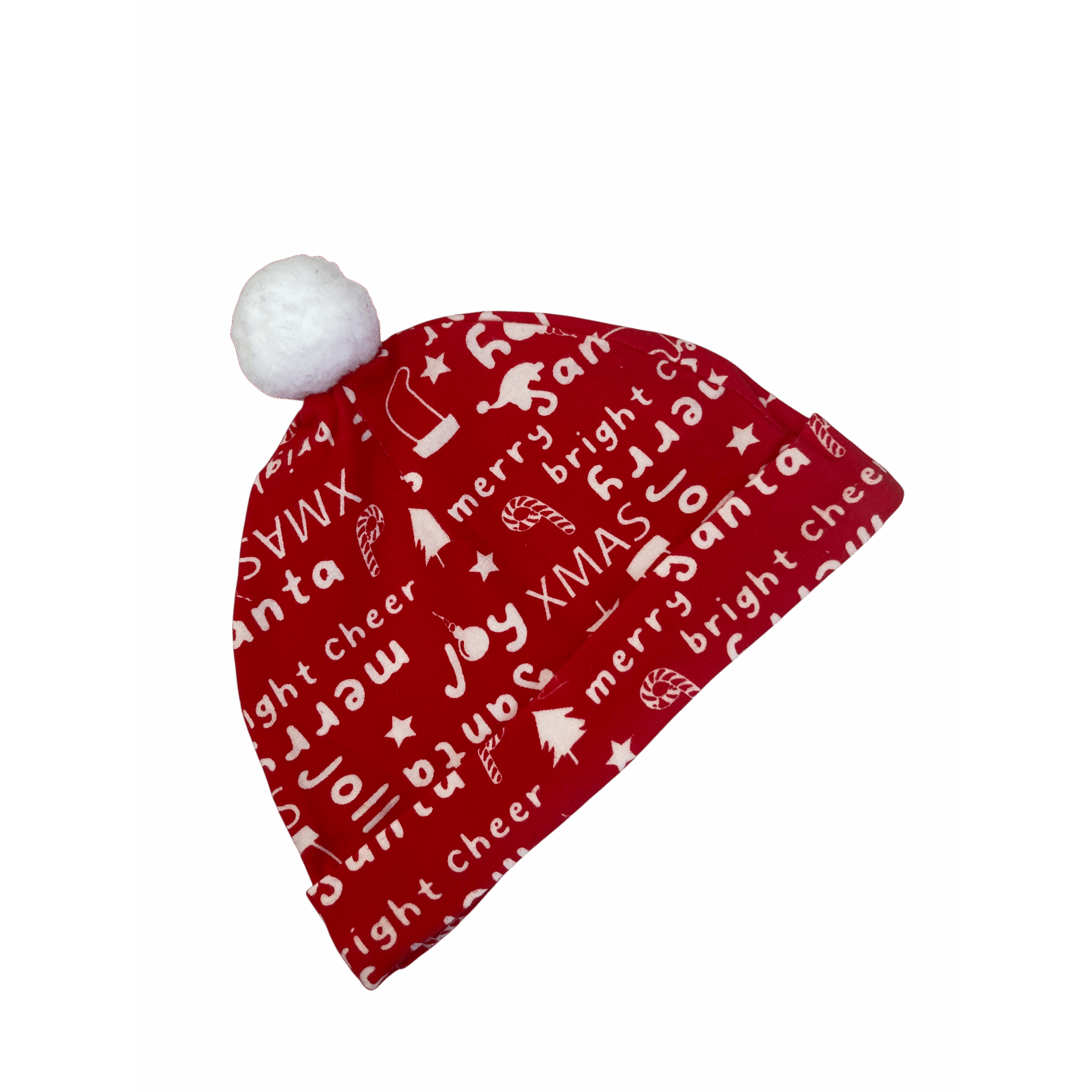 12-18M Red & White Christmas Pompom Beanie - Woolworths