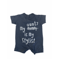 Newborn Grey "My Aunty Is My Stylist" Romper - Woolworths