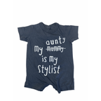 Newborn Grey "My Aunty Is My Stylist" Romper - Woolworths