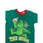 0-3M Green Grinch Christmas Romper - Real