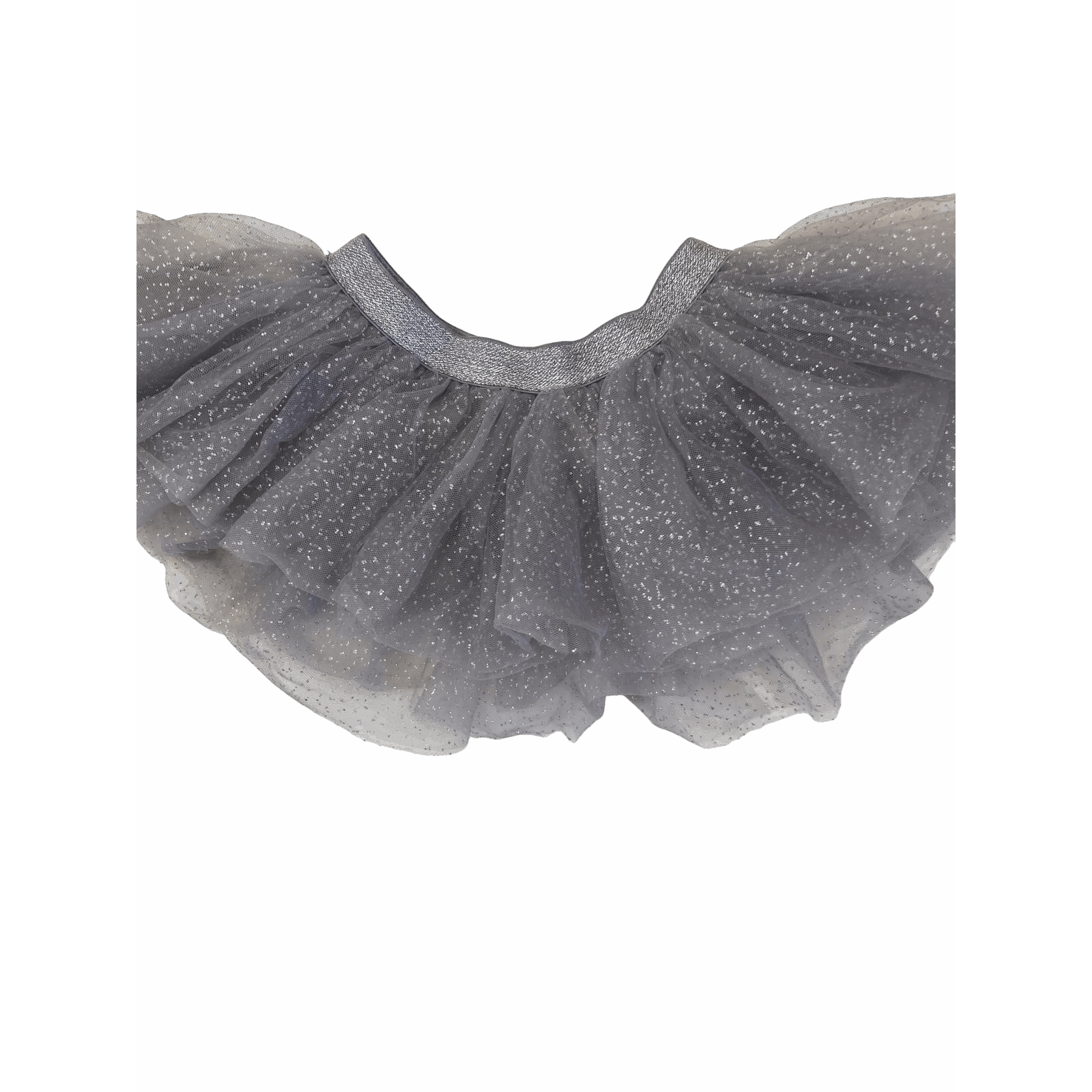 6-12M Silver Glitter Tulle Overlay Skirt - Cotton On