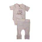 1-3M Light Pink Side Snap Bodysuit & Leggings - Woolworths
