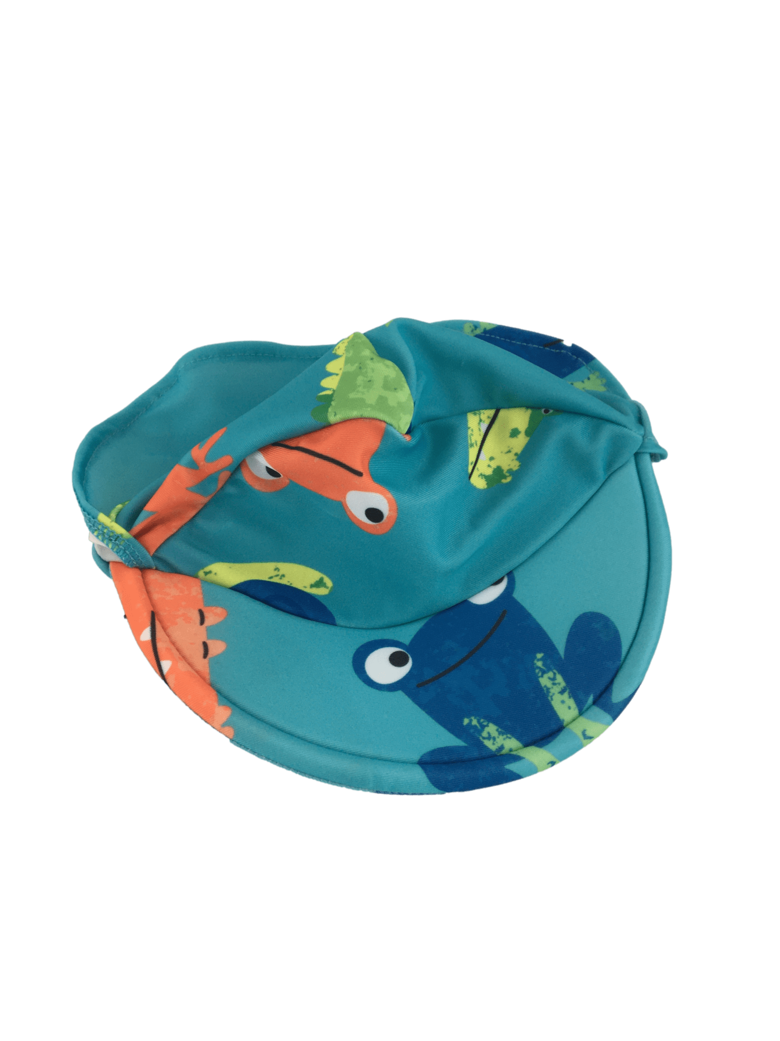 6-12M Blue Frog Swim Hat - Tiny Tots - Petit Fox