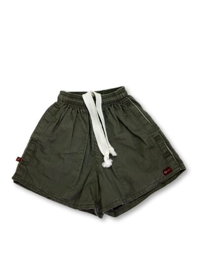 1-2Y Green Cotton Drawstring Shorts - Shortys