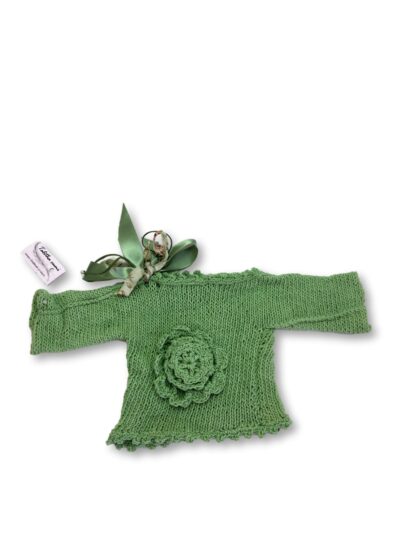 *NEW* NB Green Knitted Boat Neck Sweater - Talitha Cumi