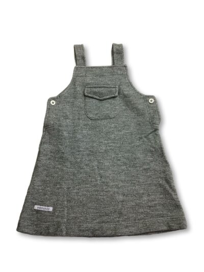2-3Y Sage Green Knit Dungaree Dress - Earthchild